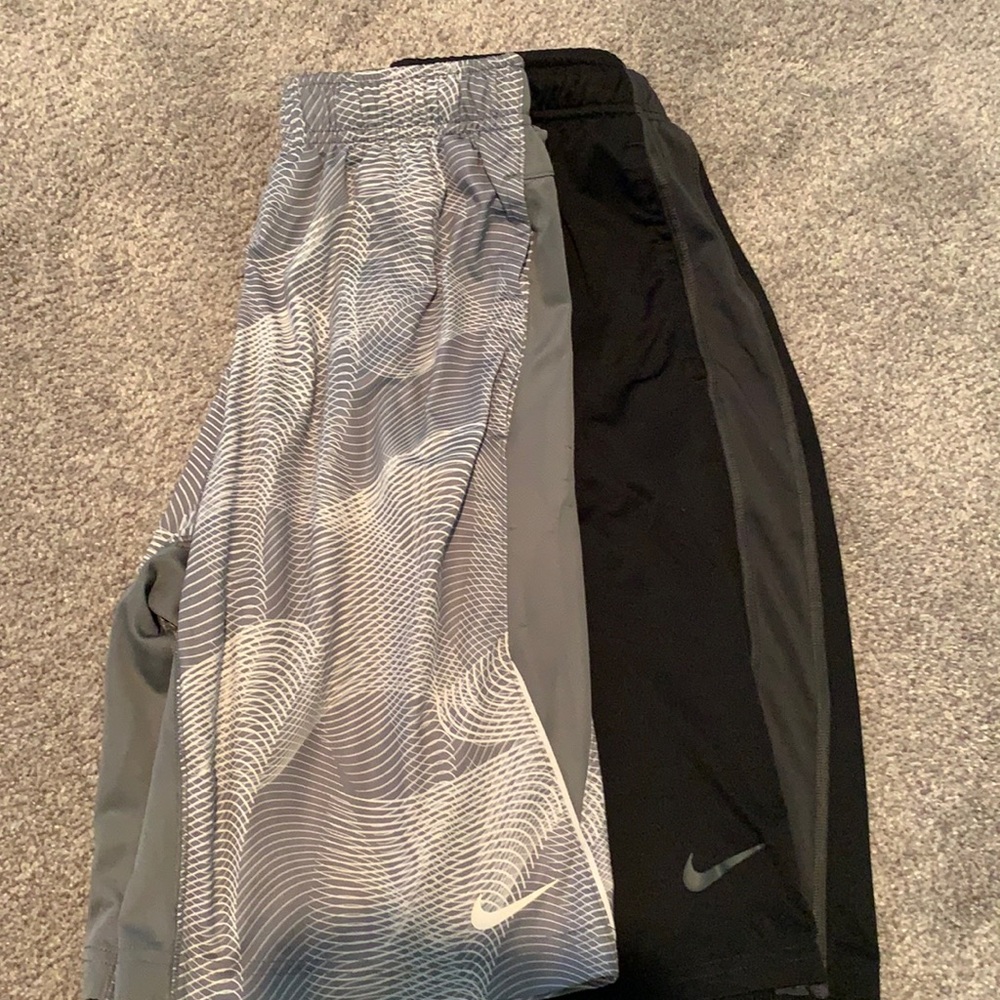 Two pairs Nike gym shorts